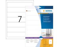 Rugetiket HERMA 8620 smal 38x192mm zelfklevend wit