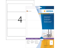 Rugetiket HERMA 8621 breed 61x192mm zelfklevend wit