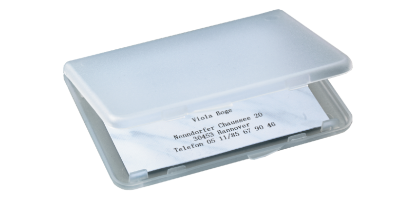 Visitenkartenetui Sigel VA140 15 Karten transparentes Plastik
