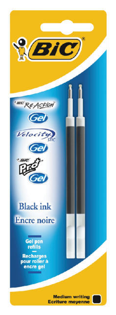 Bic Vélocity gel Stylo à bille Encre gel Pointe moyenne Bleu