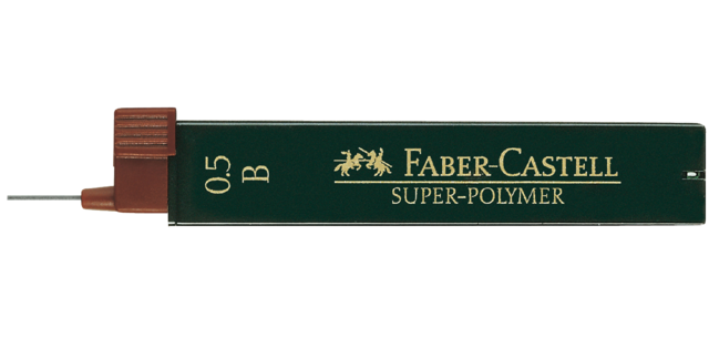 Mine Faber-Castell B 0,5mm Super-polymer tube 12 mines