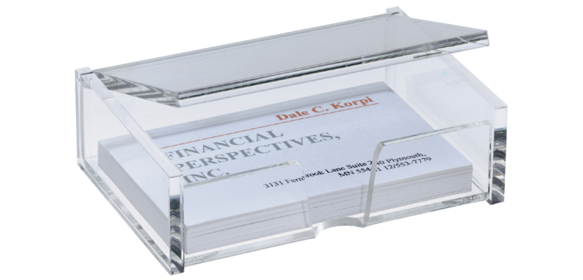 Boîte à cartes de visite Sigel VA112 80 cartes acryl translucide