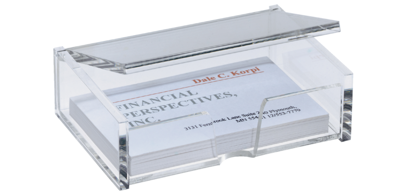 Boîte à cartes de visite Sigel VA112 80 cartes acryl translucide