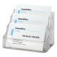 Boîte à cartes de visite Sigel VA130 3 compartiments plastique transparent