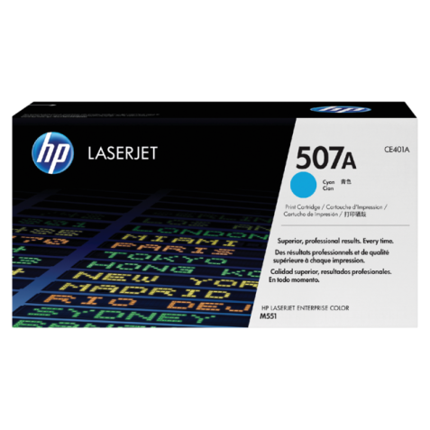 Cartouche toner HP CE401A 507A bleu