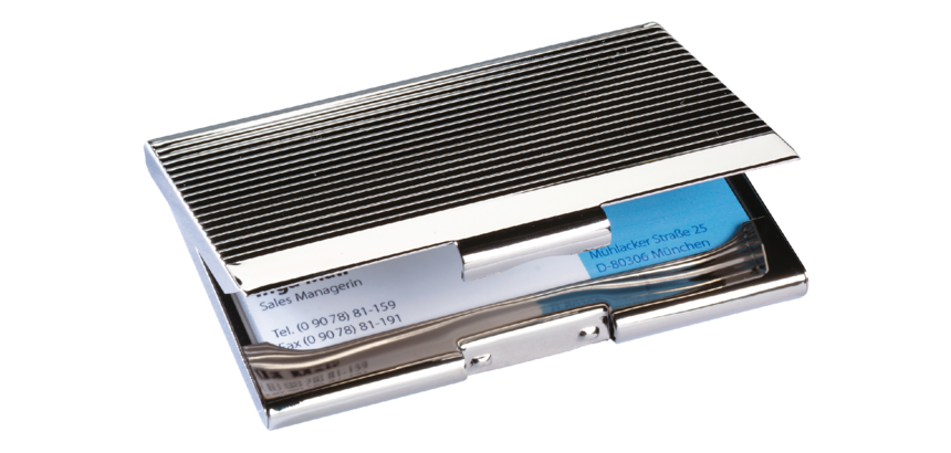 Sigel VZ130 chrome business card holder