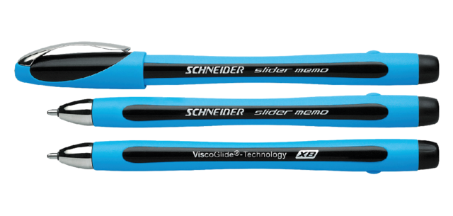 Balpen Schneider Slider Memo extra breed zwart