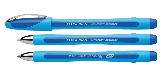 Balpen Schneider Slider Memo extra breed blauw