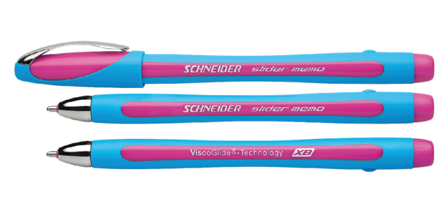 Stylo bille Schneider Slider Memo Extra Large rose