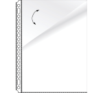 Pochette Kangaro A4 23 perforations PP 0.08mm lisse 2 côtés ouverts 10 pièces