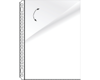 Pochette Kangaro A4 23 perforations PP 0.08mm lisse 2 côtés ouverts 10 pièces