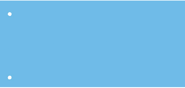 Bande de séparation Qbasic 240x105mm bleu 50 feuilles