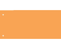 Scheidingsstrook Qbasic 225x120mm 50 stuks oranje