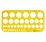 Gabarit de Cercles M+R 852306 1-36mm Transparent Jaune