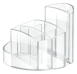 En_pot a crayons rondo cristal