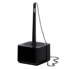 Stylo bille de comptoir Han i-Line socle et chaîne Medium noir