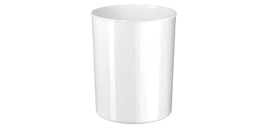Round waste paper basket Han iLine 13L white