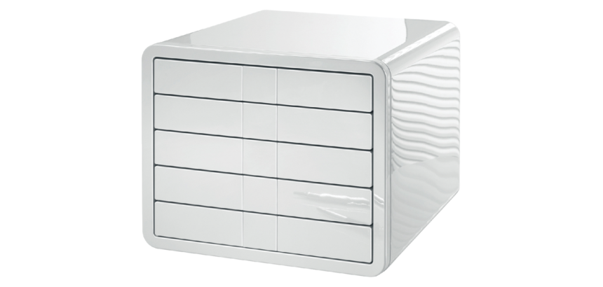 i-Box filing module, 5 drawers, white