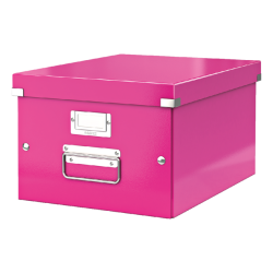 Boîte de rangement Leitz Click & Store WOW carton recyclé 281x200x370mm rose