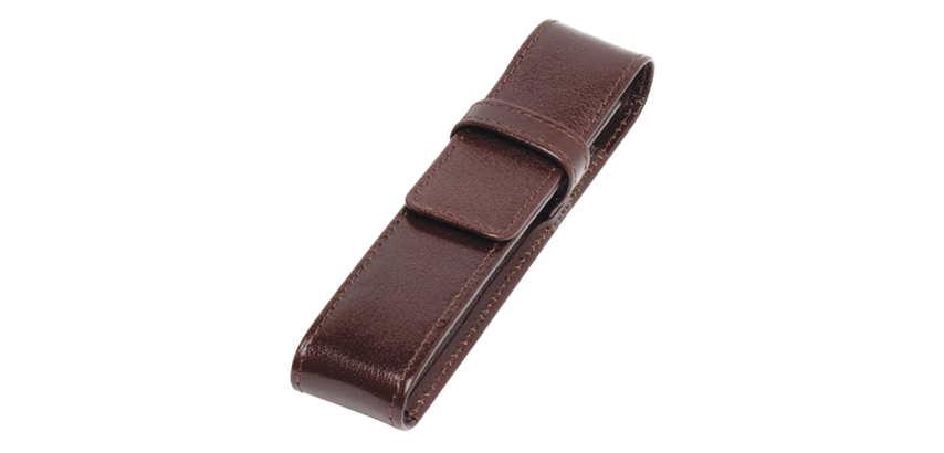 Buffalo Leather Pen Case 321, 1 slot, brown