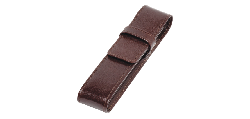 Etui stylos 321 cuir de Buffle 1 case brun