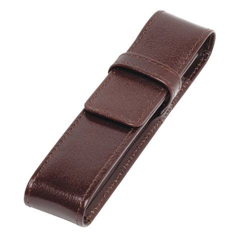 Etui stylos 321 cuir de Buffle 1 case brun