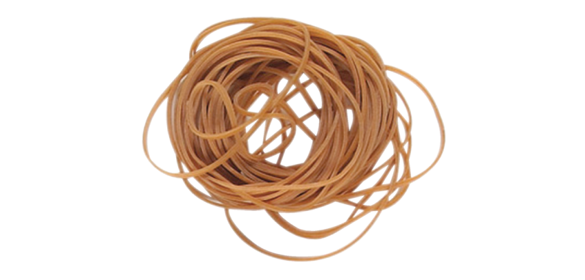 Elastique Standard 16 Rubber Bands 60x1,5mm 500g brun 2220 pièces
