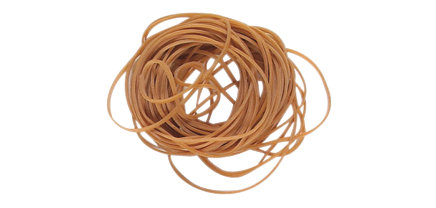 Elastique Standard 14 Rubber Bands 50x1,5mm 500g brun 2600 pièces