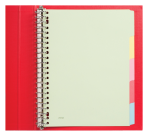 Qbasic divider 23 holes 5 tabs assorted cardboard