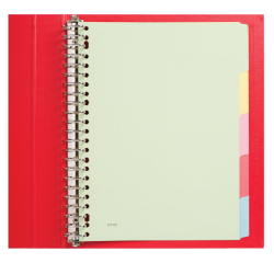 Qbasic divider 23 holes 5 tabs assorted cardboard