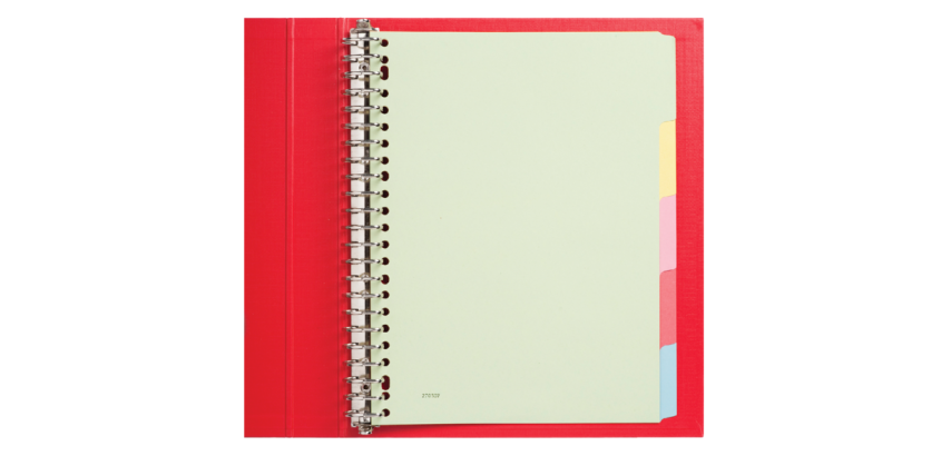 Qbasic divider 23 holes 5 tabs assorted cardboard
