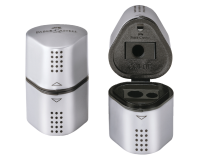 Taille-crayon Faber-Castell 2001 Trio Grip argent