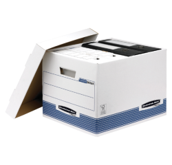 Caisse archives Bankers Box System standard blanc bleu