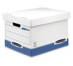 Archiefdoos Bankers Box System standaard wit blauw