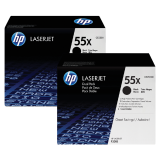 Cartouche toner HP CE255XD 55X noir HC 2x
