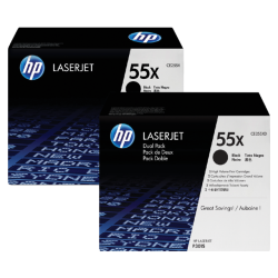 Cartouche toner HP CE255XD 55X noir HC 2x