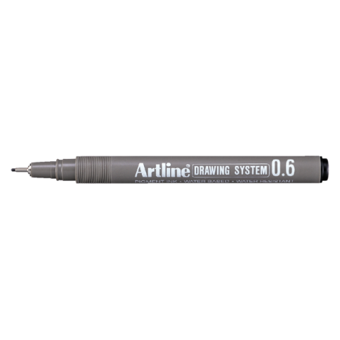 Fineliner Artline technisch 0.6mm zwart