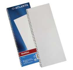 Carnet de notes Djois Atlanta 1 exemplaire 330x135mm ligné 100 pages bleu