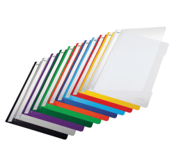 Presentation files with metallic lips Leitz Standard A4 recycled blue PP folder