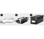 Boîte DVD Leitz Click & Store WOW carton recyclé 206x147x352mm noir