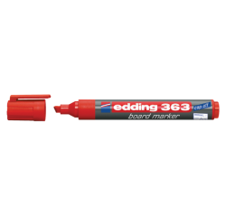 Marqueur tableau blanc edding 363 biseau 1-5mm rouge