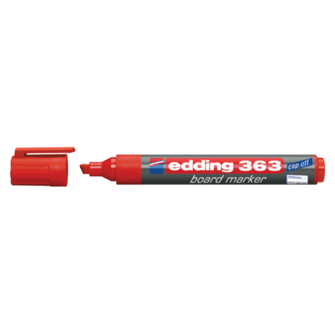 Marqueur tableau blanc edding 363 biseauté 1-5mm rouge