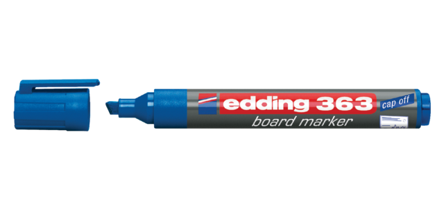 Whiteboard marker edding 363 chisel 1-5mm blue