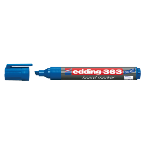 Viltstift edding 363 whiteboard schuin 1-5mm blauw