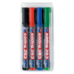 Marqueur tableau blanc edding 363 biseauté 1-5mm assorti set de 4 pièces