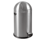 Matte Stainless Steel EKO Kickcan Pedal Bin 33L