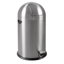 Poubelle à pédale EKO Kickcan 33L Inox mat