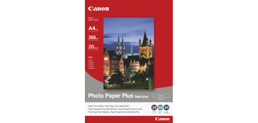 Inkjetpapier Canon SG-201 A4 260gr semi glossy 20 vel