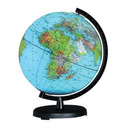 Globe Columbus Terra socle plastique 26cm 552610/H