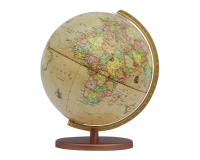 Globe Columbus Renaissance Socle bois 30cm 603016/H - version néerlandaise